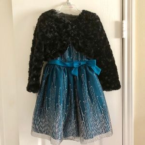 Girls formal dress and jacket